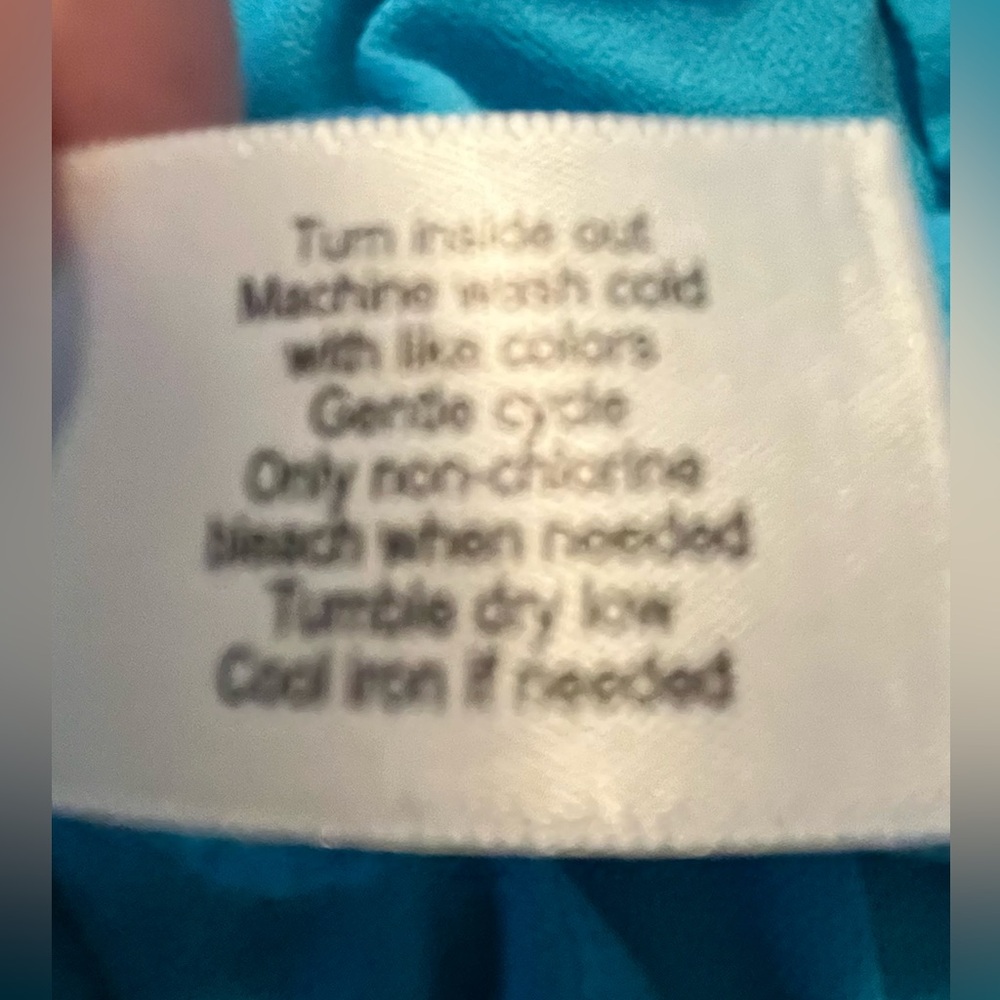 Lane Bryant Turquoise Tie-Dye Scoop Neck Swing Top - Picture 11 of 11